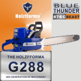 FARMERTEC 87cc HolzfformaÂ® Blue Thunder G288 Gasoline Chain Saw Power Head Without Guide Bar and Chain Top Quality By Farmertec All parts are For Hus