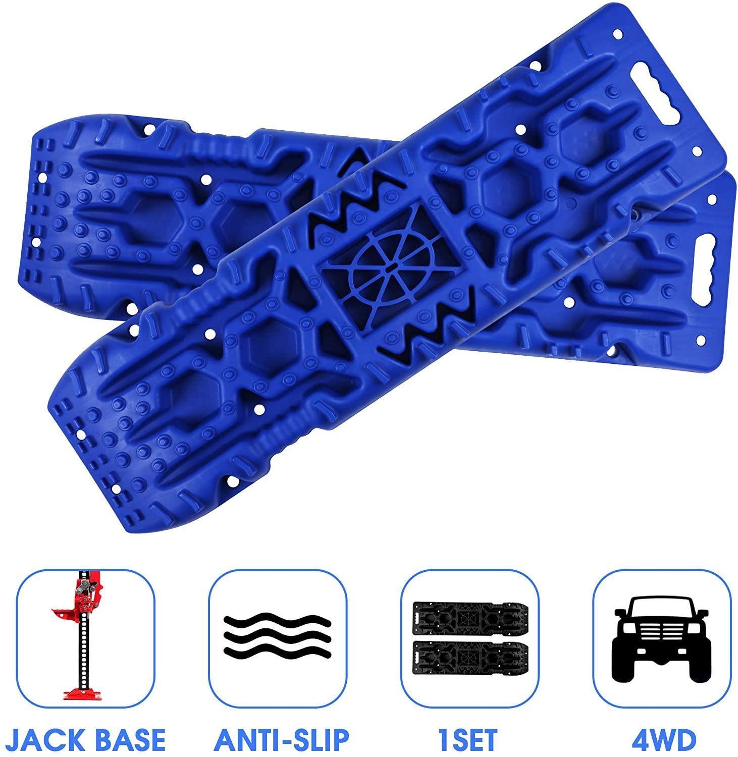 Bosonshop 2 Pack Traction Boards with Jack Lift Base,Recovery Track Traction Mat for 4WD SUV Bosonshop 2 Pack Traction Boards with Jack Lift Base,Recovery Track Traction Mat for 4WD SUV
