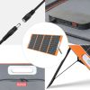 100W 18V Portable Solar Panel, Flashfish Foldable Solar Charger with  5V USB 18V DC Output Type-C Output Compatible with Portable Generator, Smartphon
