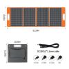100W 18V Portable Solar Panel, Flashfish Foldable Solar Charger with  5V USB 18V DC Output Type-C Output Compatible with Portable Generator, Smartphon