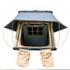 Trustmade Triangle Aluminium Black Hard Shell Beige Rooftop Tent Scout MAX Series , With Two Rainflies of Different Colors