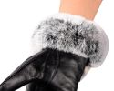 Winter Leather Gloves for Women, Fleece Lining Touchscreen Warm Gloves