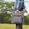 60W 18V Portable Solar Panel, Flashfish Foldable Solar Charger with 5V USB 18V DC Output Compatible with Portable Generator, Smartphones, Tablets and