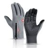 2022 Winter Gloves For Men Waterproof Windproof Cold Gloves Snowboard Motorcycle Riding Driving Warm Touchscreen Zipper Glove