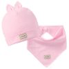 2Pcs/Lot Children Hat Scarf Set Cotton Baby Beanie Collar Winter Spring Baby Boy Girl Cap Kids Warm