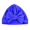 Newborn Baby Kids Boys Girls Soft Turban Cap Beanie Solid Bow Knot Wrap Hats Milk Fiber Beanis Baby