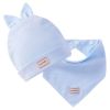 2Pcs/Lot Children Hat Scarf Set Cotton Baby Beanie Collar Winter Spring Baby Boy Girl Cap Kids Warm