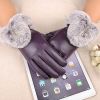 Women Winter Pu Leather Gloves Touch Screen Gloves