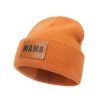 Men's and Women's Beanie Rib Knit Winter Beanie Knit Hat Soft Warm Unisex Flanged Beanie Cap