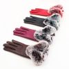 Women Winter Pu Leather Gloves Touch Screen Gloves