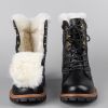 Genuine leather Men's Winter Boots Natural Wool Winter boots for men Top Quality Men Snow Boots #YM5518