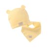2Pcs/Lot Children Hat Scarf Set Cotton Baby Beanie Collar Winter Spring Baby Boy Girl Cap Kids Warm