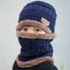Autumn And Winter New Wool Hat Scarf Set Thick Warm Knit Hat Children's Hat