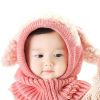 Baby Toddler Winter Beanie Warm Hat Hooded Scarf Earflap Knitted Cap
