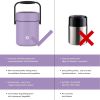 Healter 1.6 Litres Vacuum Insulated Food Flasks for Hot Food, 1600ml Stainless Steel Thermal Soup Container/ Food Jar with 2 inner boxes for Adult, Gr
