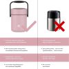 Healter 1.6 Litres Vacuum Insulated Food Flasks for Hot Food, 1600ml Stainless Steel Thermal Soup Container/ Food Jar with 2 inner boxes for Adult, Gr