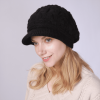 Winter Women Cable Knitted Berets Braided Baggy Wool Warm Hat