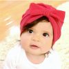Newborn Baby Kids Boys Girls Soft Turban Cap Beanie Solid Bow Knot Wrap Hats Milk Fiber Beanis Baby