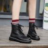 Combat Boots For Women Glitter Leather Boots 2022 New White Ankle Boots Women Shoes Platform Lace Up Punk Boots998