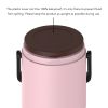 Healter 1.6 Litres Vacuum Insulated Food Flasks for Hot Food, 1600ml Stainless Steel Thermal Soup Container/ Food Jar with 2 inner boxes for Adult, Gr