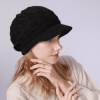 Winter Women Cable Knitted Berets Braided Baggy Wool Warm Hat