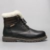 Genuine leather Men's Winter Boots Natural Wool Winter boots for men Top Quality Men Snow Boots #YM5518