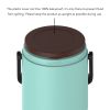 Healter 1.6 Litres Vacuum Insulated Food Flasks for Hot Food, 1600ml Stainless Steel Thermal Soup Container/ Food Jar with 2 inner boxes for Adult, Gr