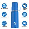 Healter 850ml Travel Vacuum Flask, Water Thermos Bottle for Coffee, Built-in Lid Cup, Stainless Steel, Thermal Tea Mug, Sport Bottles